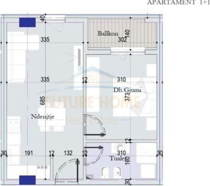 In vendita, Appartamento 1+1, Tirana Entry 2, Tirana.