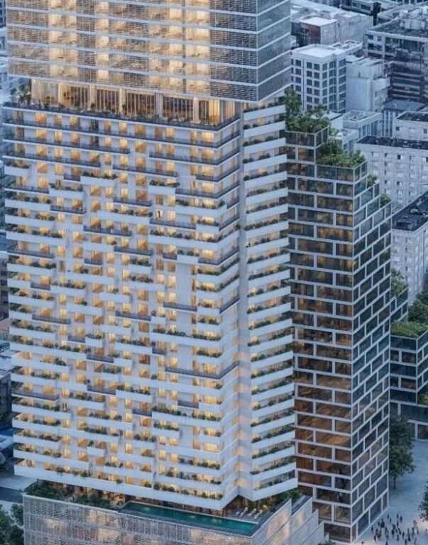 ▫️Shitet apartament 1+1 në një nga kullat më prestigjioze në Tiranë, pjesë e The Fourty Four Tower.