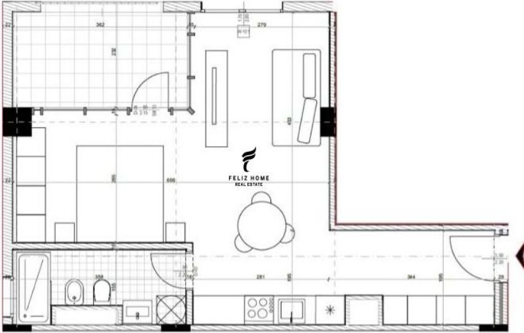 SHITET APARTAMENT 1+1 ASTIR 9.000.000 LEKE FH-73603