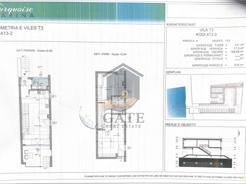 Vilë T3 për Shitje në Gjirin e Lalzit – Turquoise Marina