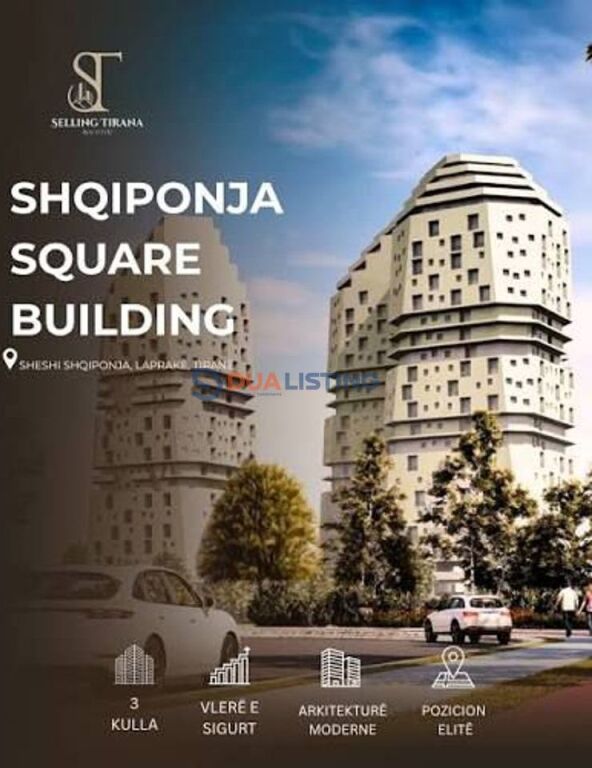 🏡 Shesim Apartament 2+1+2 📍 Shqiponja Square Building, ish Sheshi Shqiponja