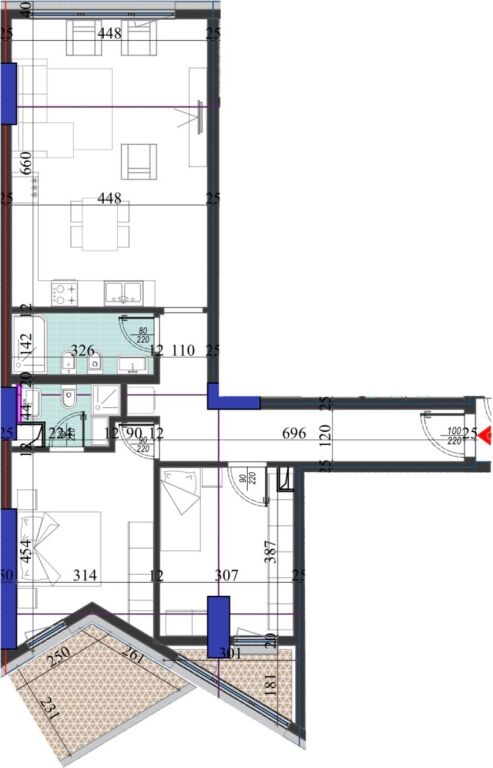 ✨2+1 Apartment with Veranda for Sale 📍Colonnade Residence, Dritan Hoxha Street