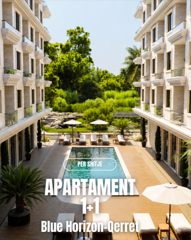 Shitet Apartament 1+1 – Blue Horizon Residence, Qerret 🌊