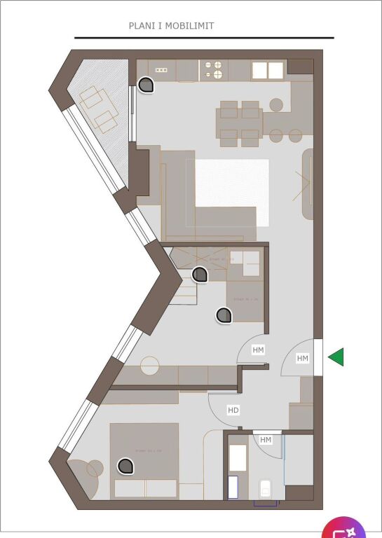 📣Shitet Apartament 2+1 – Colonnade Residence, Dritan Hoxha💶 Çmimi: 155,000 €