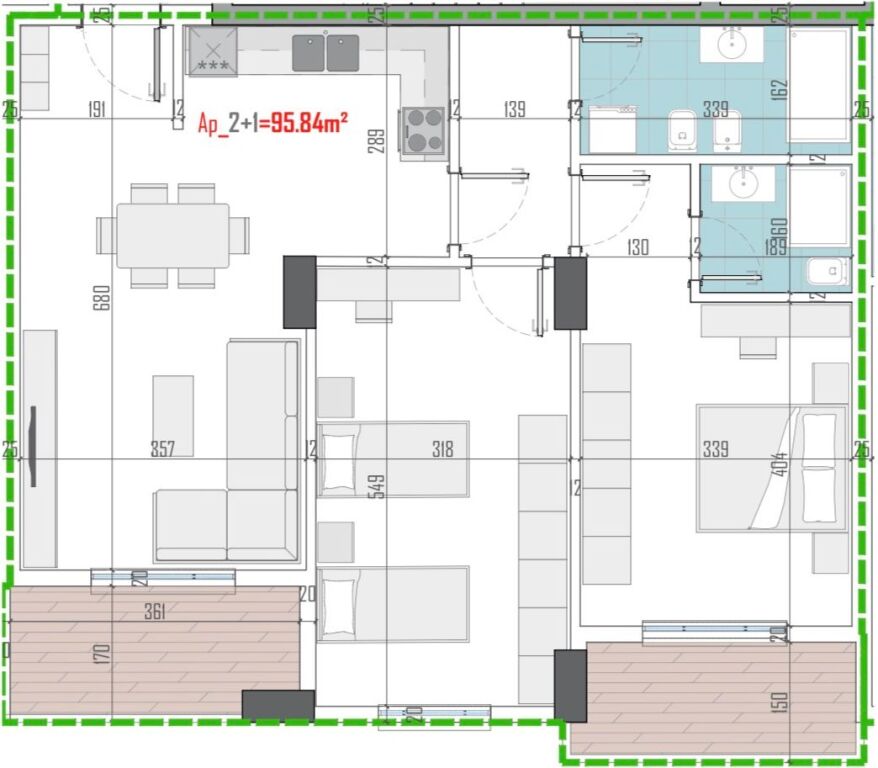 Appartamento 2+1 in Vendita, Arden Hill - Paskuqan