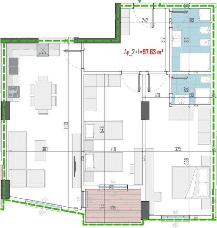 Shesim Apartament 2+1+2 - Arden Hill Residence, Paskuqan - Widok 2
