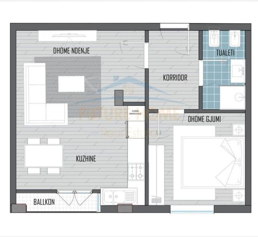 Shitet,Apartament 1+1, Sauk, Tiranë