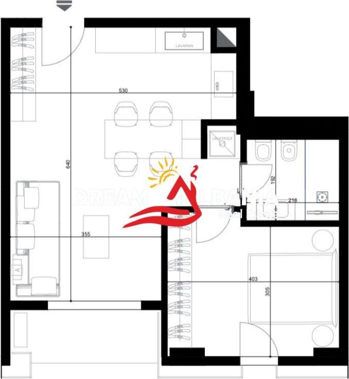 Apartament 1+1 Ne Shitje Te River Side Residence (ID 41111562)