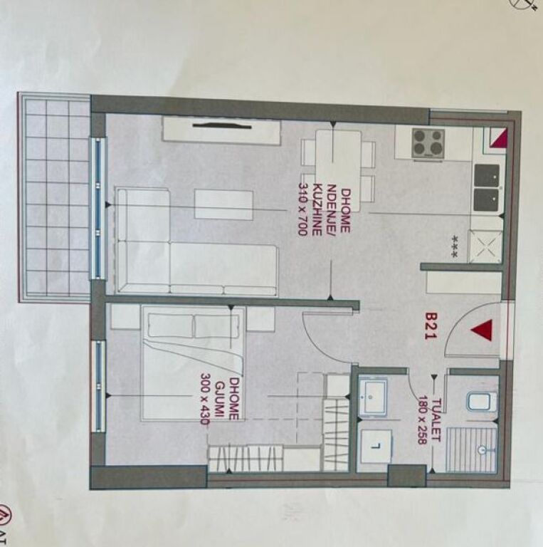 🏡 Shitet Apartament 1+1 📍 Bulevardi Migjeni