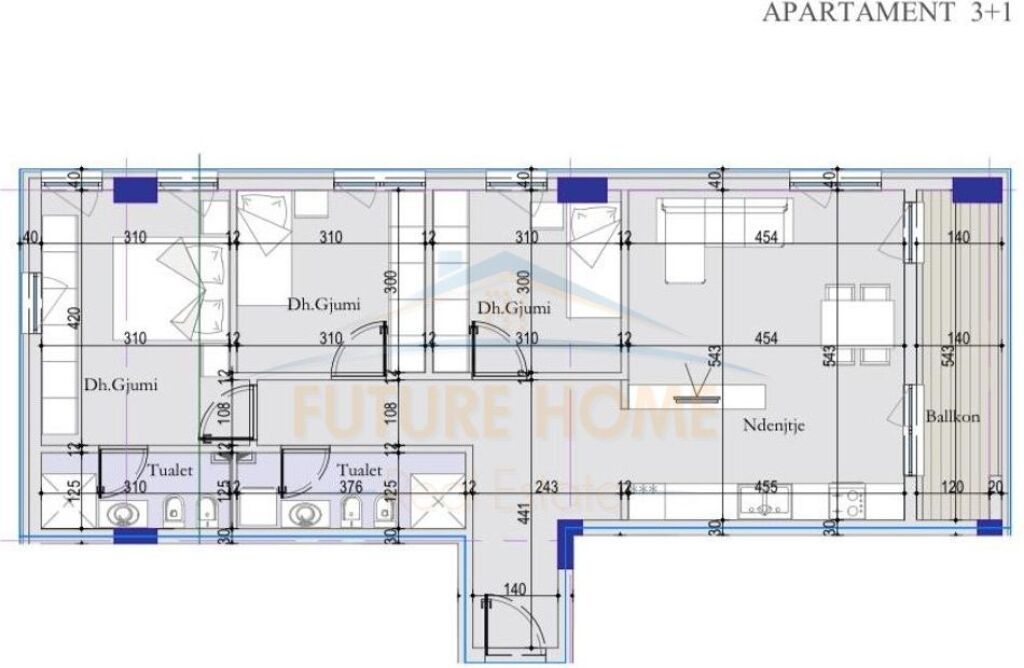 Shitet, Apartament 3+1+2, Tirana Entry 2, Tiranë