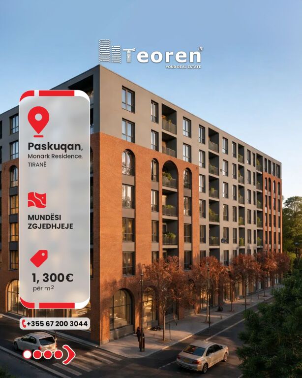 Shitet apartament 3+1,  ,Monark Residence