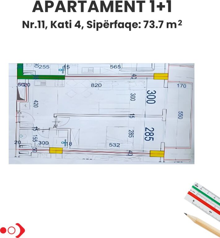Appartamento 1+1 in vendita, Qerret, Kavaje