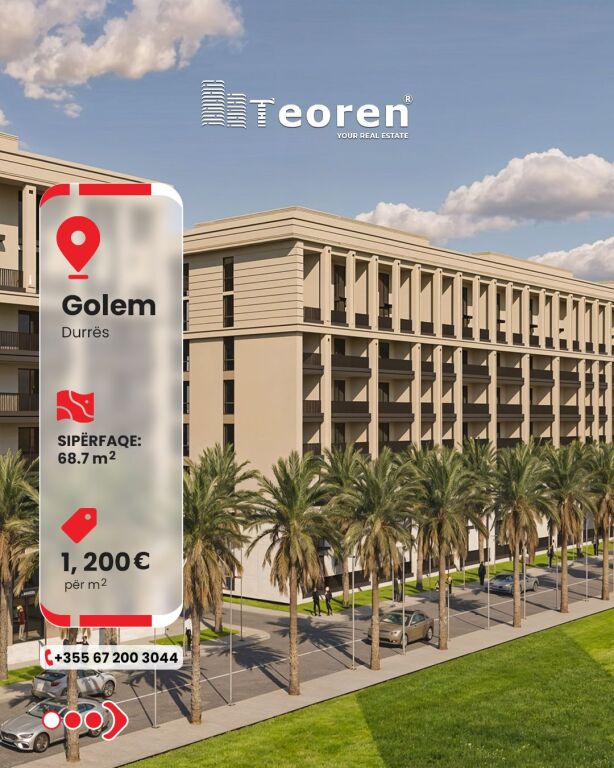 Appartamento 1+1 in vendita, Golem, Durres