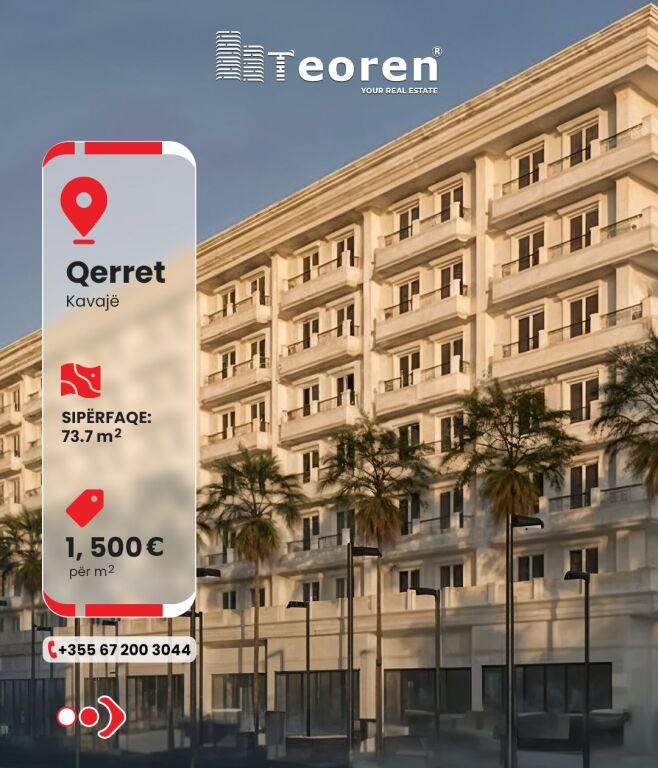 Appartamento 1+1 in vendita, Qerret, Kavaje
