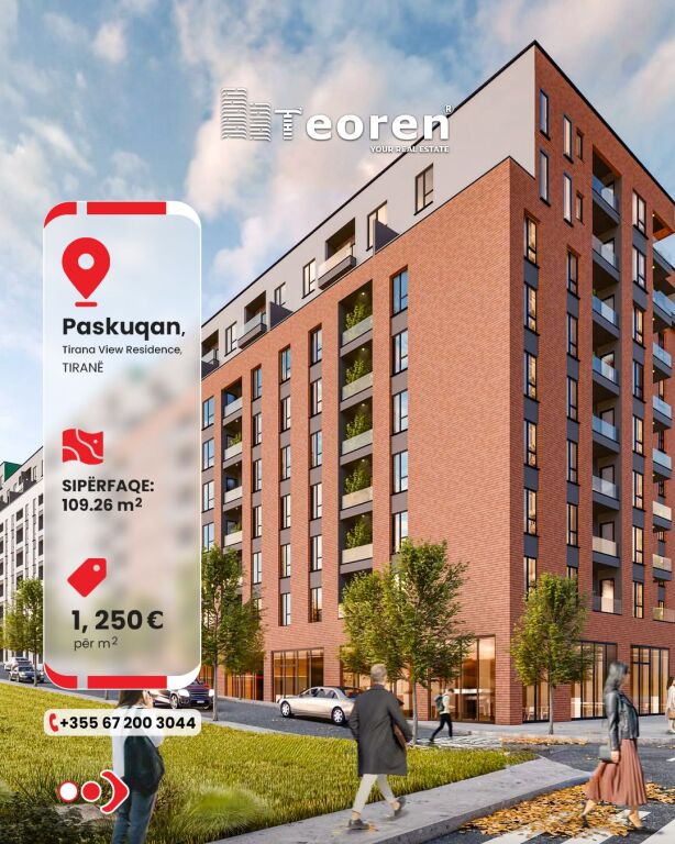 Appartamento 2+1 in vendita, Complesso "Tirana View Residence"