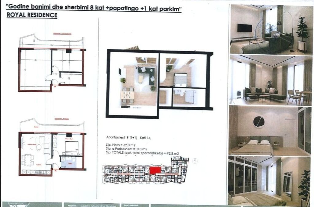 🏡 Apartment 1+1 for sale at Royal Residence, Shëngjin 🌊