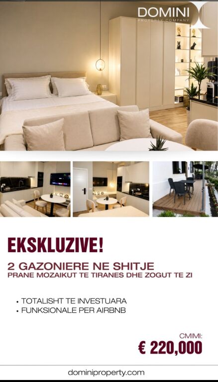 2 studio apartments for sale near Zogu Zi