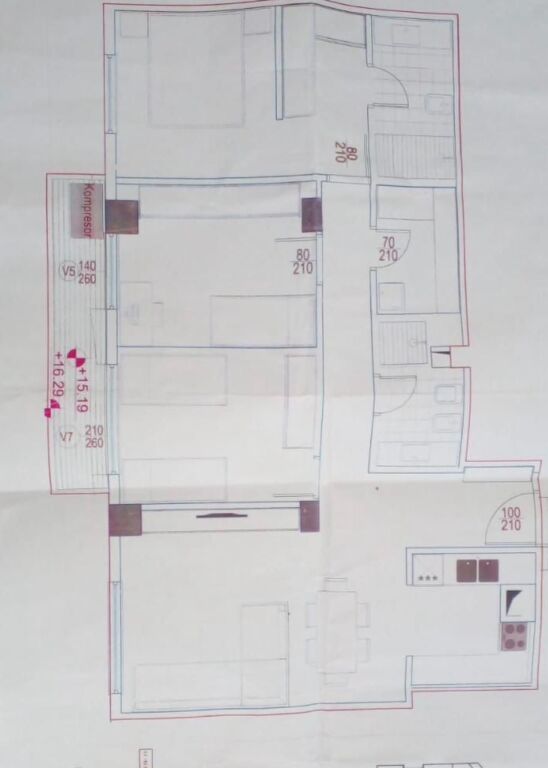 Tirane, shitet apartament 3+1 Kati 5, 125 m² 400.000 € (Komuna e Parisit)