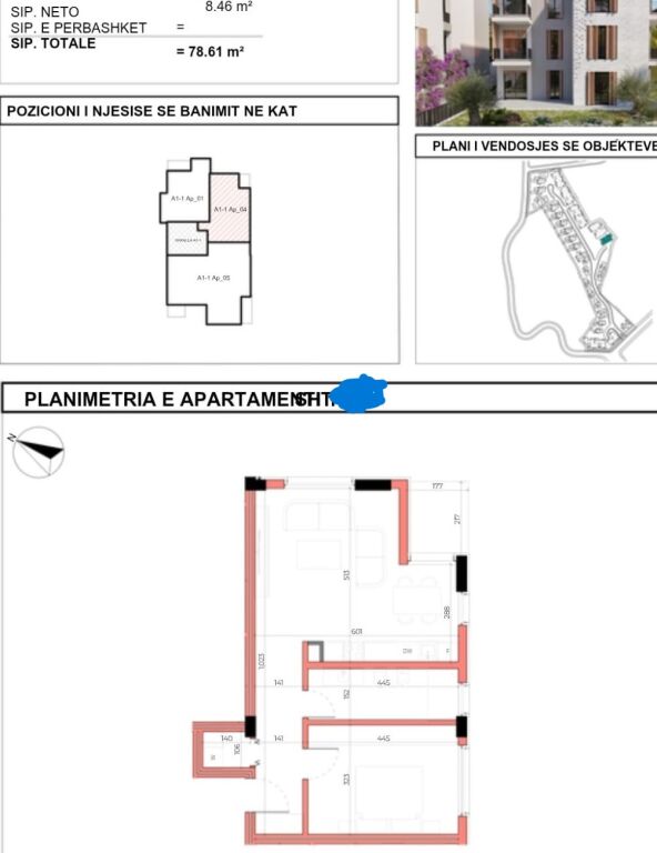 Apartment 1+1 in Maison de la Terre Residence, TEG