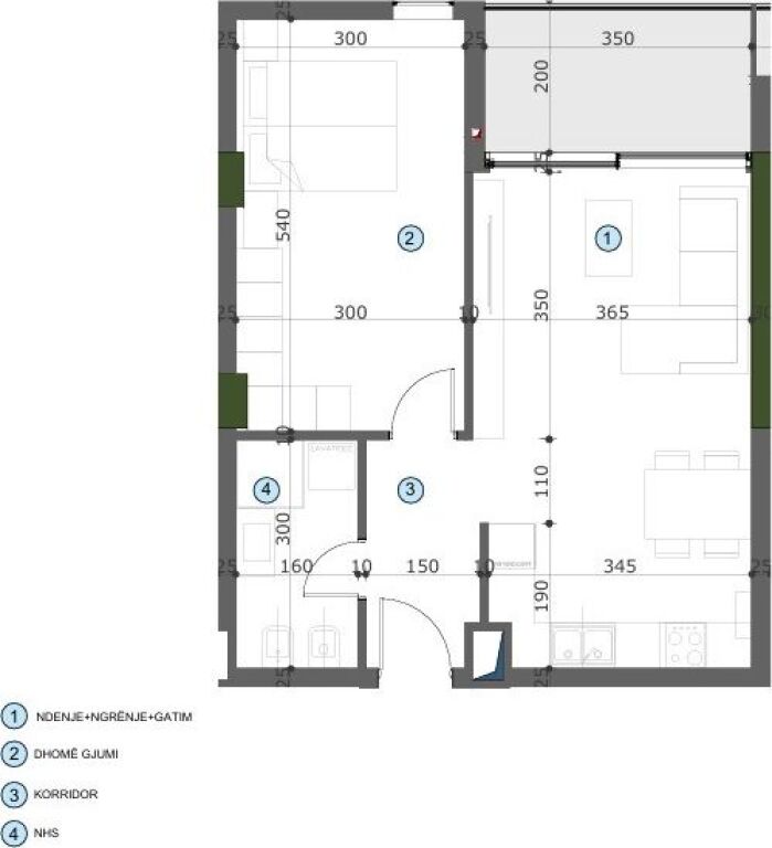 SHITEN 3 APARTAMENTE – MOA Residence, pranë Casa Italia