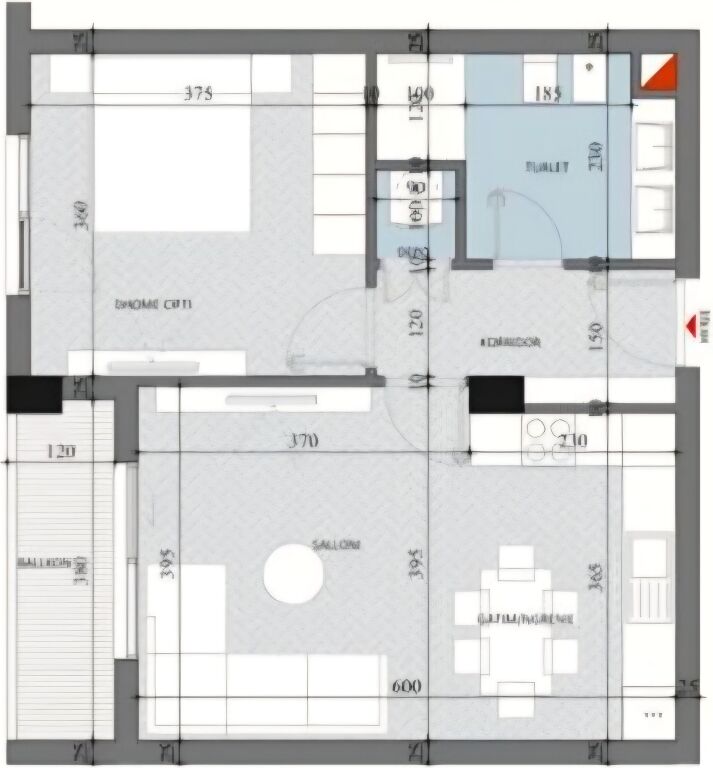 Appartamento 1+1 in vendita, Paskuqan, Residenca Djellon