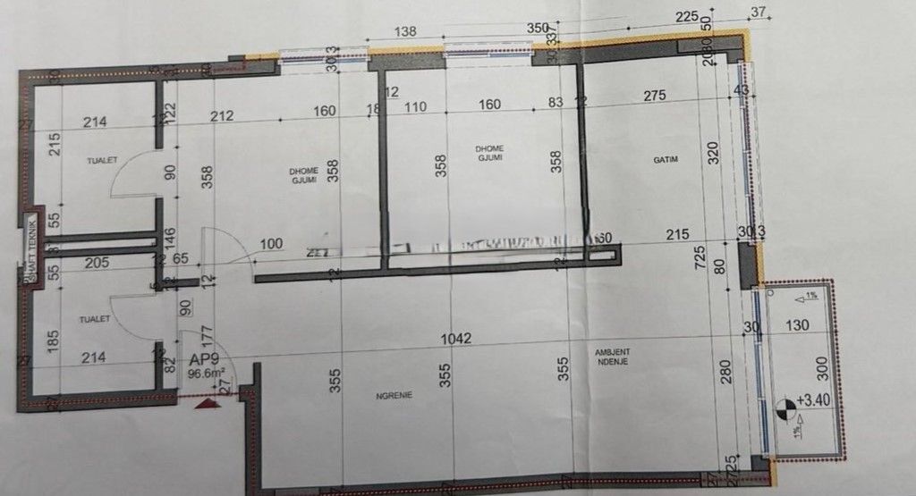 APARTAMENT 2+1+2 NE SHITJE "LAKE DIAMOND RESIDENCE", LIQENI I THATE-TIRANE!