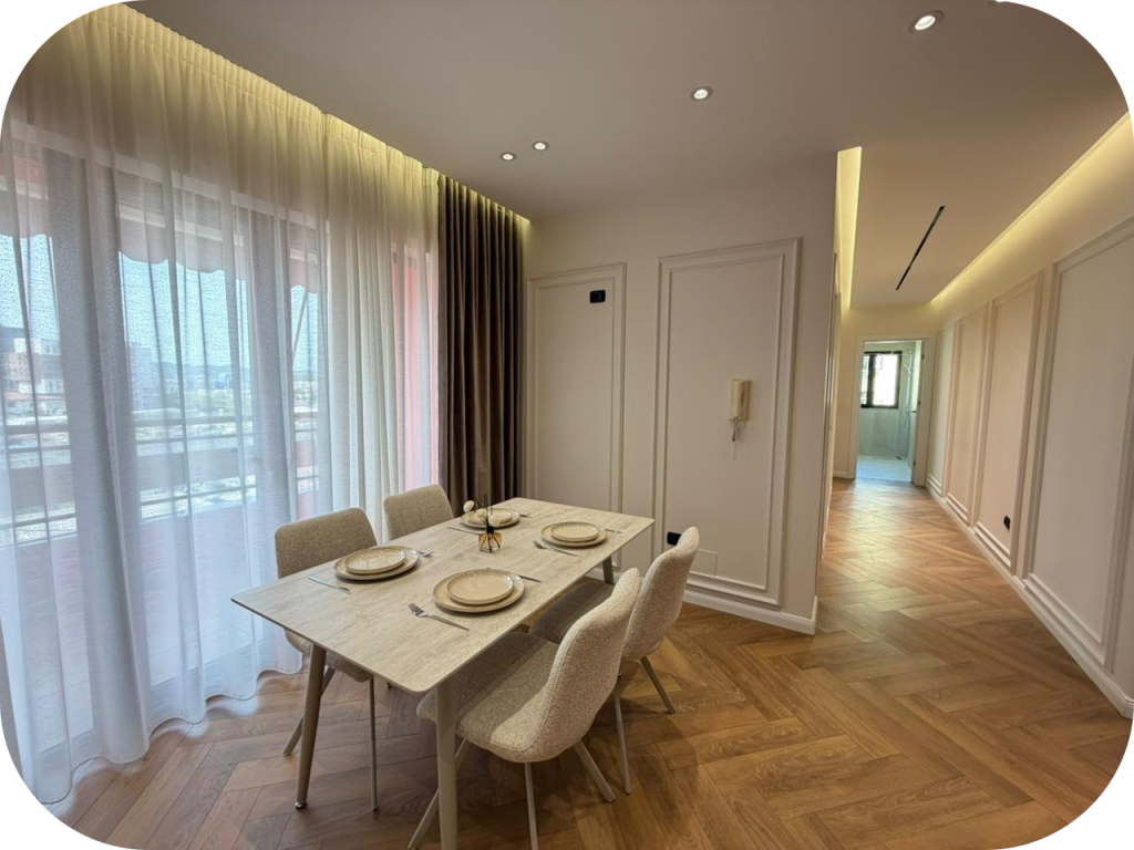 Apartament 2+1 + Gardërobë për Shitje | Përballë Kompleksit Delijorgji