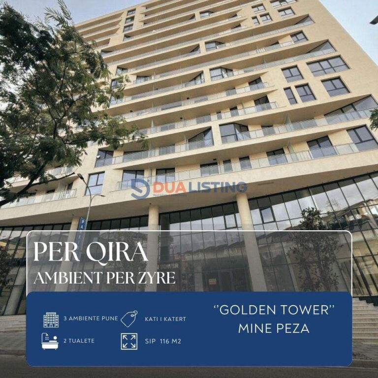 Locale per Uffici in Affitto | Golden Tower Residence – Mine Peza