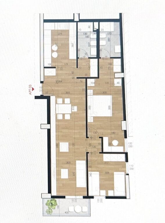 Apartment for sale 2+1+2 at Turdiu residence