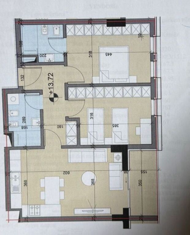 Univers city-Apartament 2+1 ne shitje