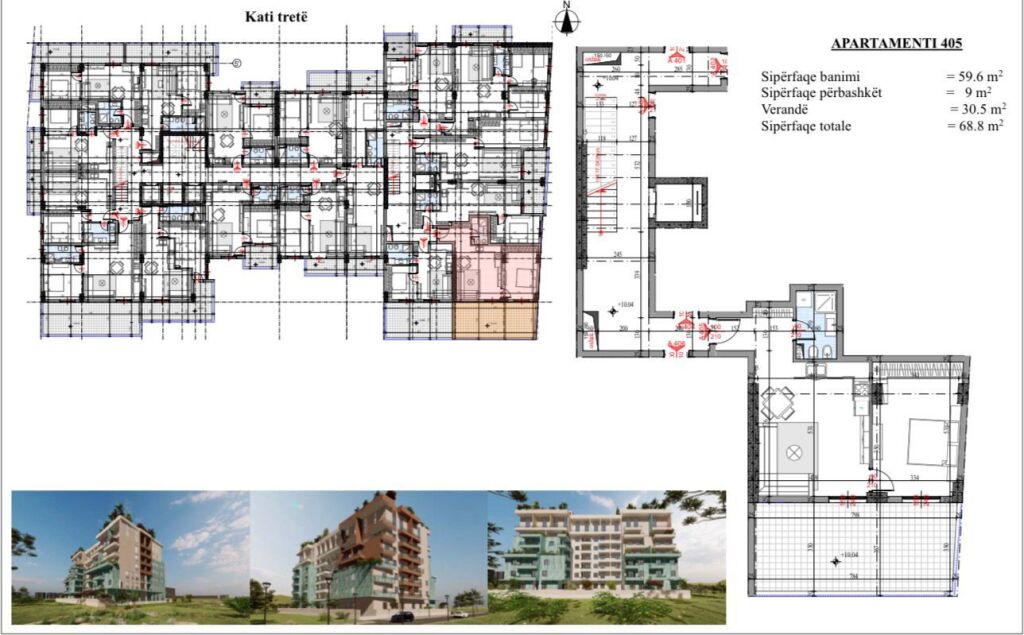 Shitet Apartament 1+1 në Golem