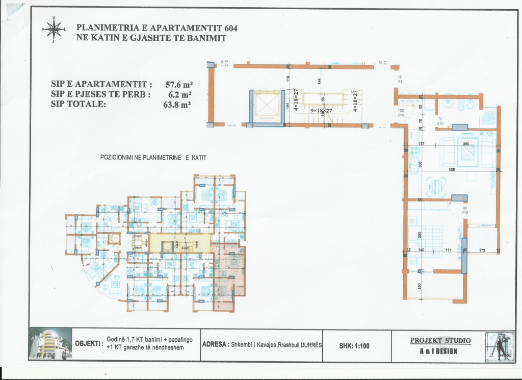 Shitet Apartament 1+1 me qira, i mobiluar plotësisht