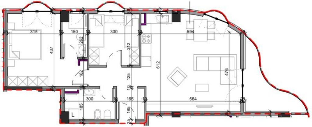 Apartment 2+1 for sale, Paskuqan (Aluna Complex) (building initial phase Grope phase) 1200 euros per m2