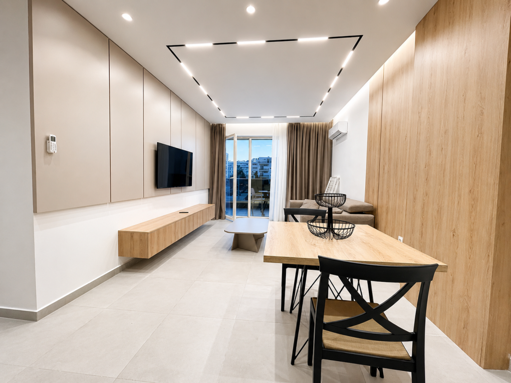 Shitet apartament 1+1 i mobiluar ne Golem