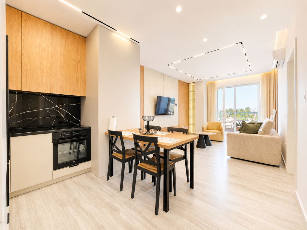 Shitet Apartament 1+1 i Mobiluar me Ballkon - Qerret, Kavaje