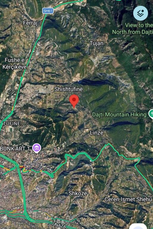 TERRENO IN VENDITA 1900 M - LINZE, TIRANA