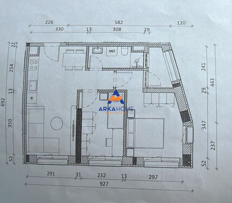 VENDESI APPARTAMENTO 1+1+BALCONE "RESIDENZA KADIU,ALI DEM" 117920 EURO