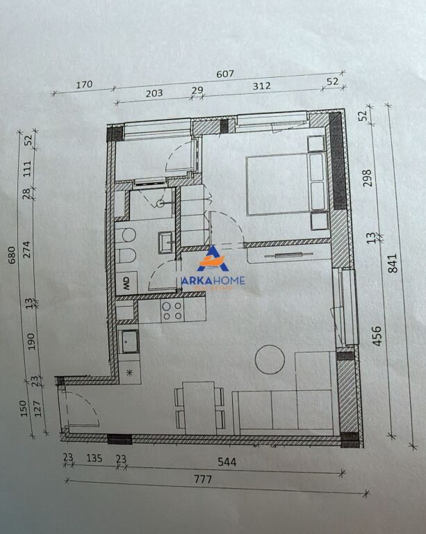 VENDESI APPARTAMENTO 1+1+BALCONE "REZIDENCA KADIU,ALI DEM" 96160 EURO