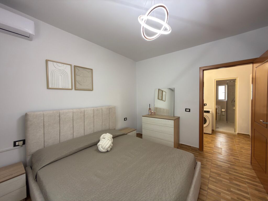 Exclusive, a luxurious 1+1 apartment newly furnished is for rent in the Allias area, Tirana