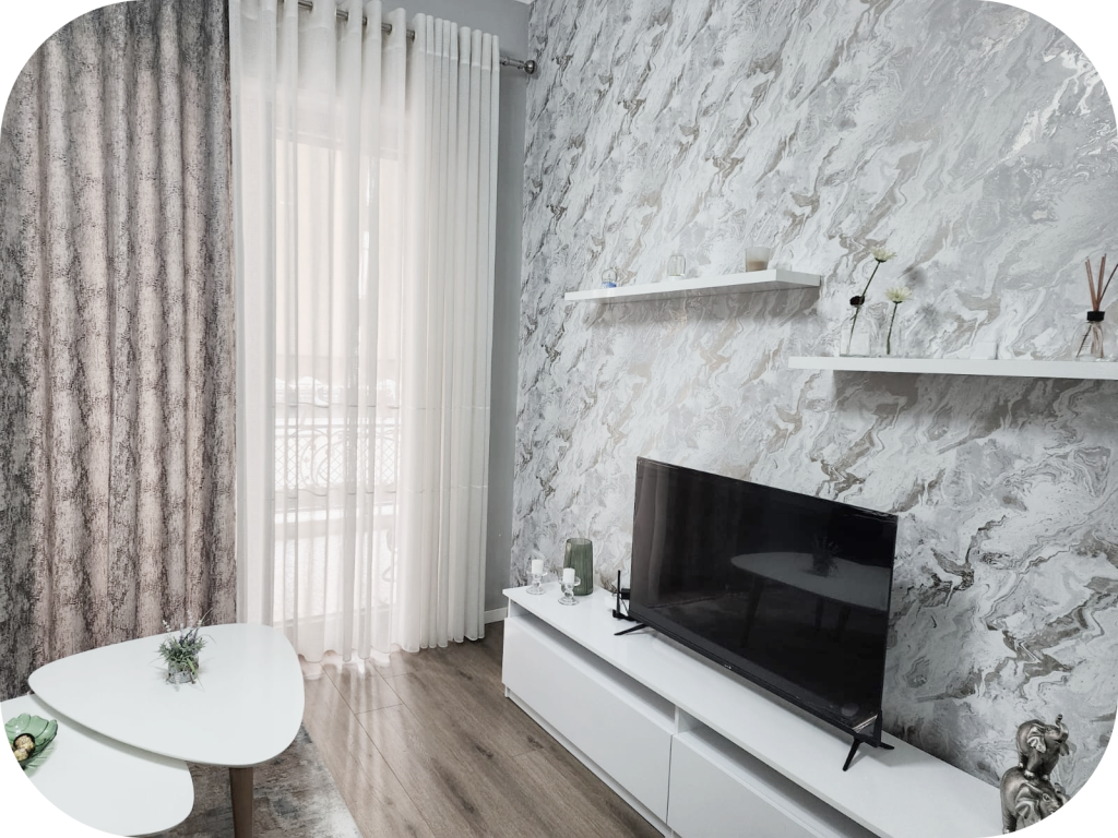 FOR RENT  APARTMENT 1+1 + PARKING SPACE  Delijorgji Complex, Tirana