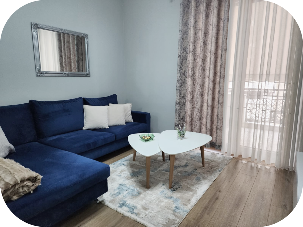 FOR RENT  APARTMENT 1+1 + PARKING SPACE  Delijorgji Complex, Tirana