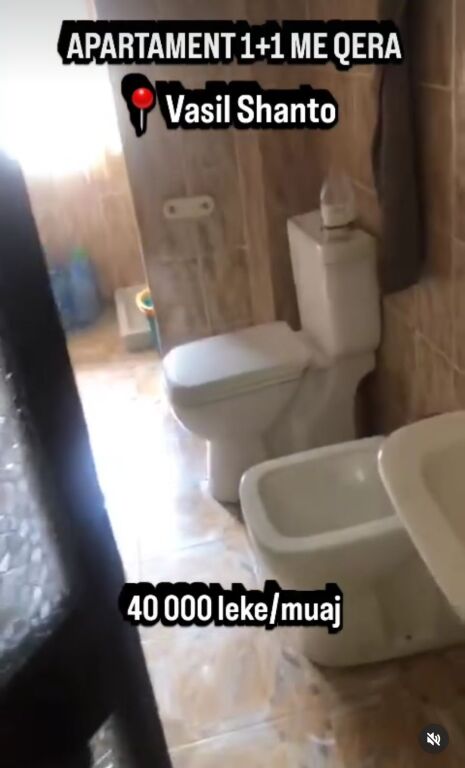 APARTMENT 1+1 FOR RENT - VASIL SHANTO, TIRANA