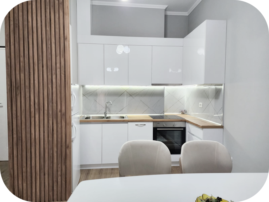 FOR RENT  APARTMENT 1+1 + PARKING SPACE  Delijorgji Complex, Tirana