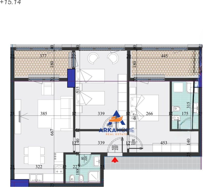 SHITET APARTAMENT 2+1+2 BALLKONE "PRANE ZOJES SE KESHILLIT TE MIRE ,RRUGA DRITAN HOXHA" 219.600 EURO