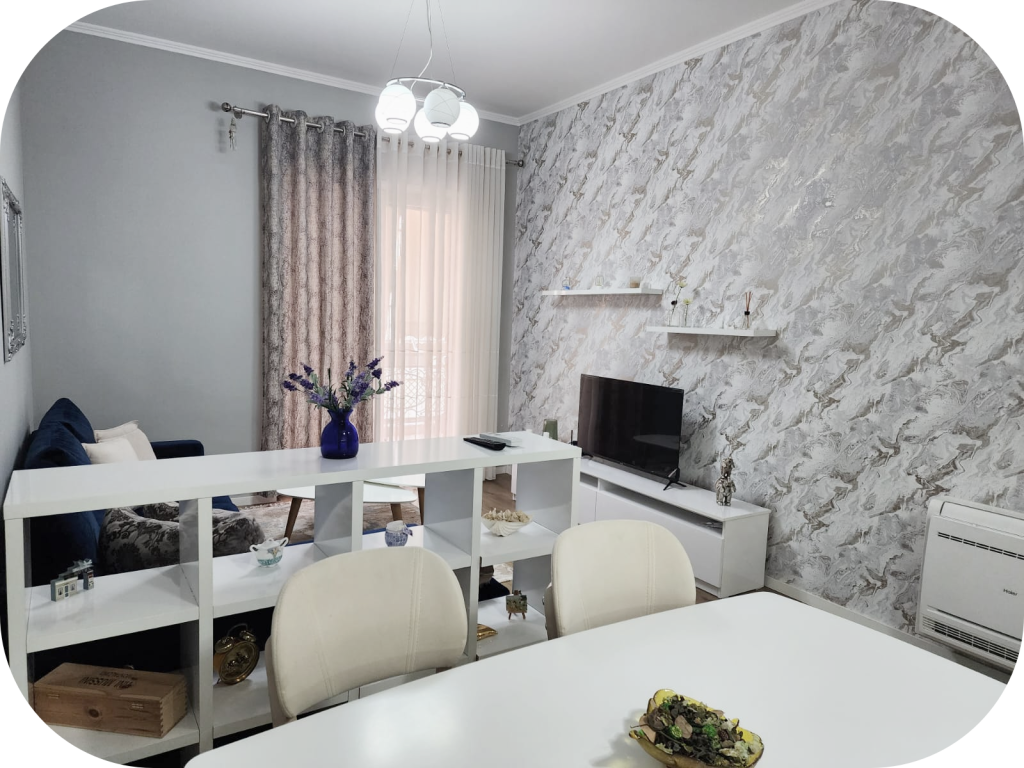 FOR RENT  APARTMENT 1+1 + PARKING SPACE  Delijorgji Complex, Tirana