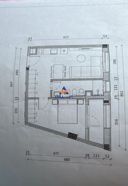 VENDESI APPARTAMENTO 1+1+BALCONE "RESIDENZA KADIU, ALI DEM" 96160 EURO