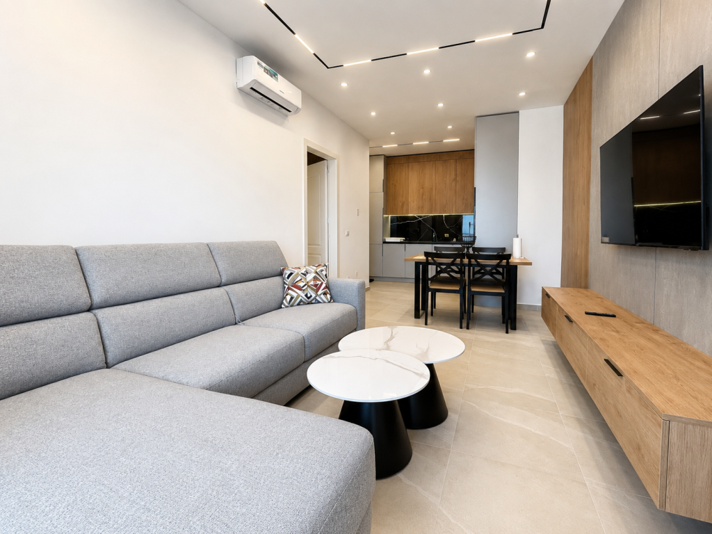 Shitet Apartament 1+1 i Mobiluar me Ballkon në Qerret, Kavajë