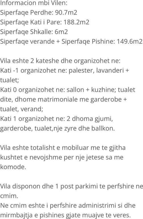 Super Villa in affitto a Rezidenca Kodra2