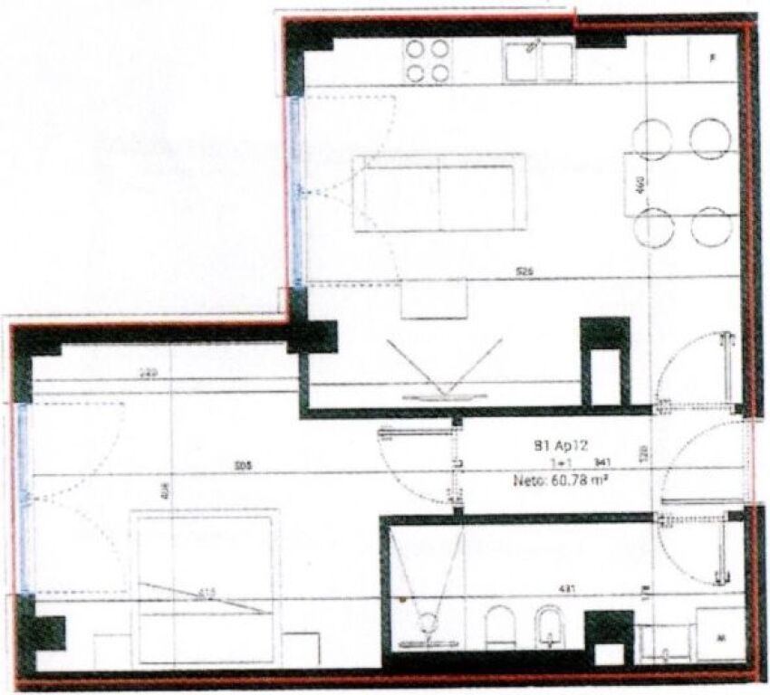 Apartament 1+1 per shitje tek Square Village Residence ne Dhermi.