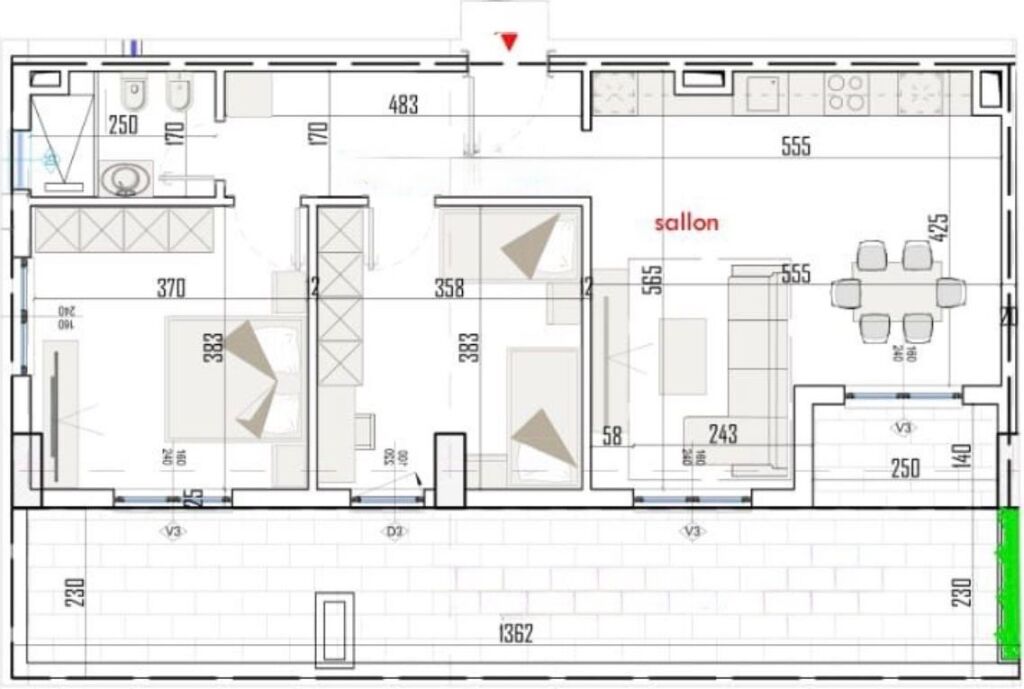 ✨ Appartamento 2+1 con Veranda in Vendita 📍 Paskuqan - Color Splash Residence